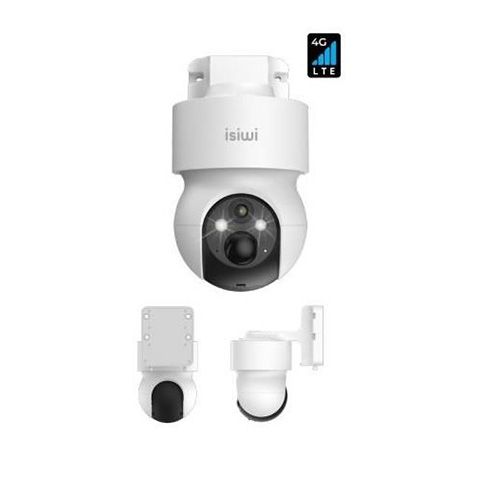 Isiwi telecamera a batteria 4g redi+ 2k pt per esterno ir led e showcolor audio bidirezionale sd c - ISW-PTBTE4G3MP