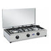Cf parker fornello a gas metano 3 fuochi in acciaio inox con coperchio - 300 accgmgp - 300ACCGPM