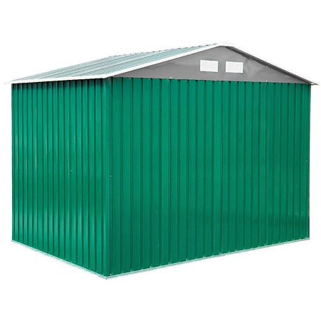 Ripostiglio in metallo verde e Beige deposito da giardino e veranda capanno per attrezzi