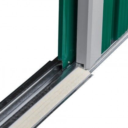 Ripostiglio in metallo verde e Beige deposito da giardino e veranda capanno per attrezzi