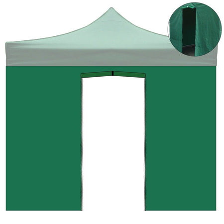 Telo di ricambio laterale per Gazebo pieghevole apertura a fisarmonica in tessuto Oxford 600D Verde