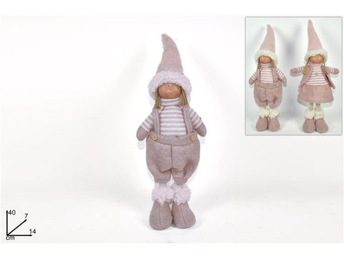 Bambolina natalizia 40cm