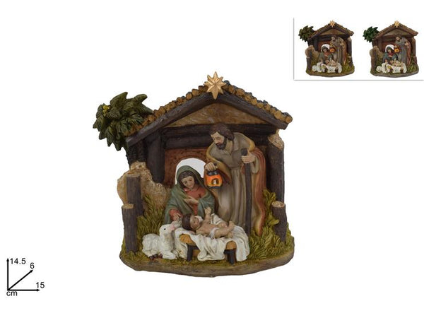 Natività con Capanna in Resina 2 Assortimenti
