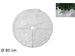 Tappeto Albero Pelliccia Bianco 80cm