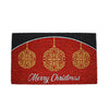 Tappeto zerbino con glitter oro decorazione natalizia 45 x 75 cm