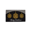 Tappeto zerbino con glitter oro decorazione natalizia 45 x 75 cm