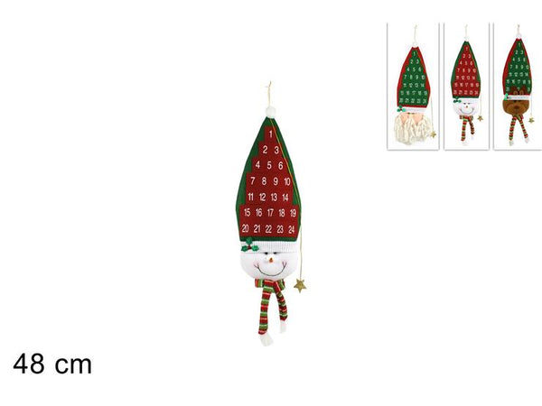Calendario avvento con viso natalizio
