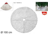Tappeto Albero Pelliccia Bianco 100cm