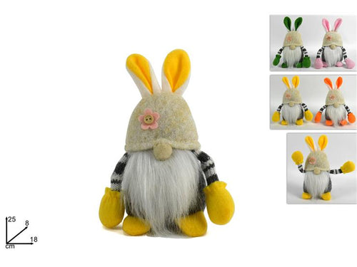Gnomo Pasquale 25cm, 4 colori assortiti, 1PZ