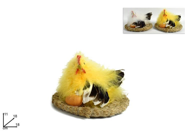 Nido con Gallina e Uova