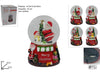 Ampolla 10cm con Carillon Babbo Natale Merry Christmas 4 Assortimenti
