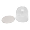 Contenitore in plastica porta panettone con stella decorativa natalizia h 27,5 cm