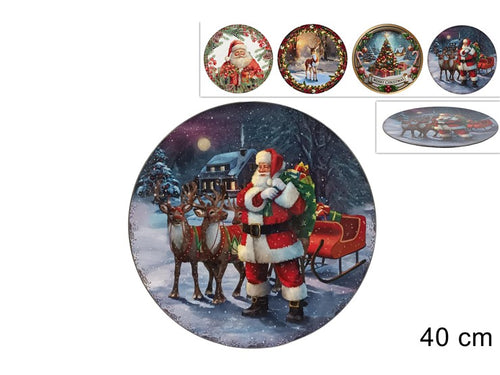 Sottopiatto Decoro Natalizio 40cm 4 Assortimenti