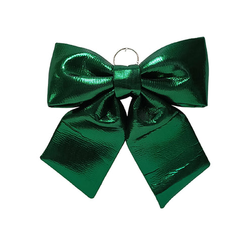 Fiocco imbottito effetto metallizzato decorazione natalizia per alberi, ghirlande e ambienti