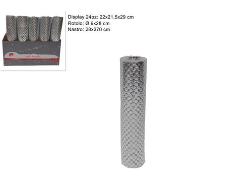 Nastro 28x270cm Trapuntato Silver