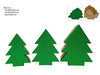 Scatola Albero di Natale set 3 Pezzi Verde