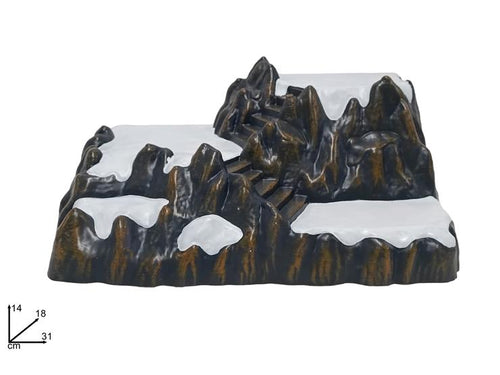Scenario Montagna Innevato per Decorazioni 18x31