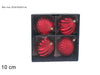 Palle 10cm Set 4 Pezzi Rosse