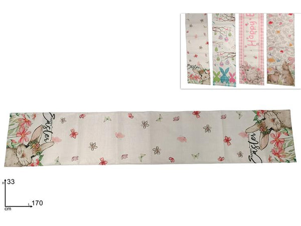 Runner 33x170cm con Decoro Pasquale 4 Assortimenti