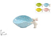Vassoio ceramica 16cm con coniglietto (4 colori disponibili).