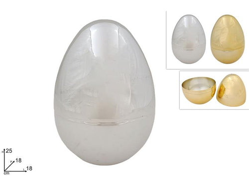 Uova Pasqua 25cm Lucido 2 Colori