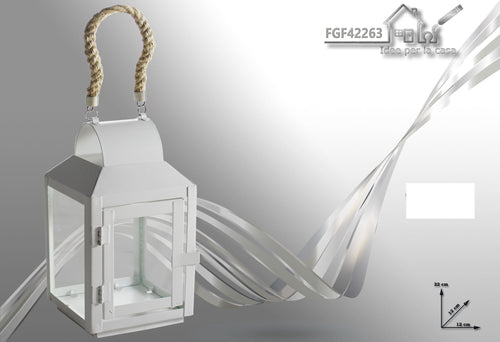 Lanterna Bianca in Metallo