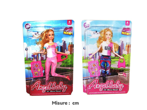 BAMBOLA CON VALIGIA ANNA BELLA