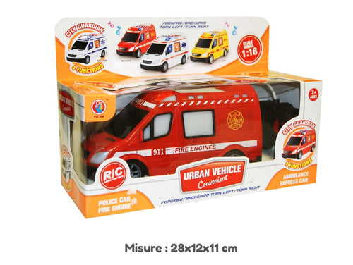 SCATOLA AMBULANZA R/C SUONI E LUCI