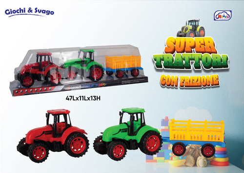 2 Trattori con rimorchio