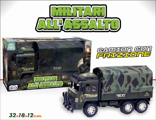 CAMION MILITARE ALL'ASSALTO