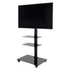 Supporto monitor pavimento ciatti trolley65nero nero