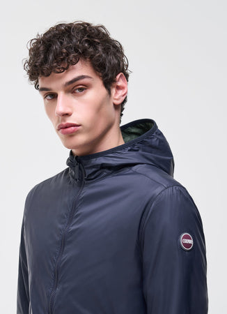 Colmar Giacca Giubbino Uomo Reversibile 1842 Blu Navy con Cappuccio