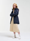 Colmar Giacca Donna Softshell Impermeabile 1901 Blu Navy con Cappuccio