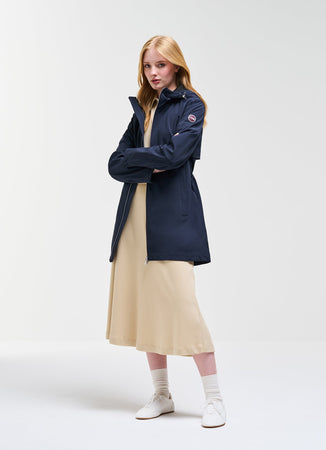 Colmar Giacca Donna Softshell Impermeabile 1901 Blu Navy con Cappuccio
