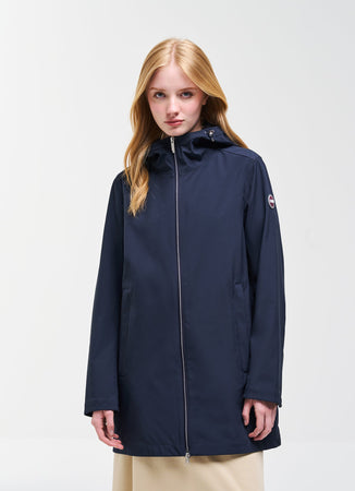 Colmar Giacca Donna Softshell Impermeabile 1901 Blu Navy con Cappuccio