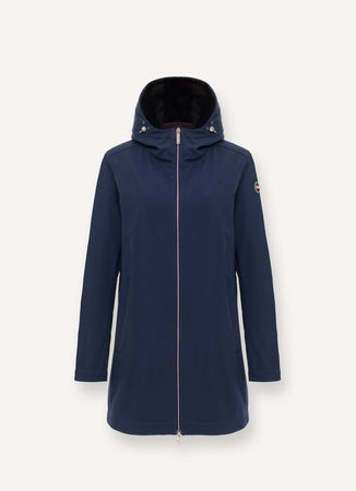 Colmar Giacca Donna Softshell Impermeabile 1901 Blu Navy con Cappuccio
