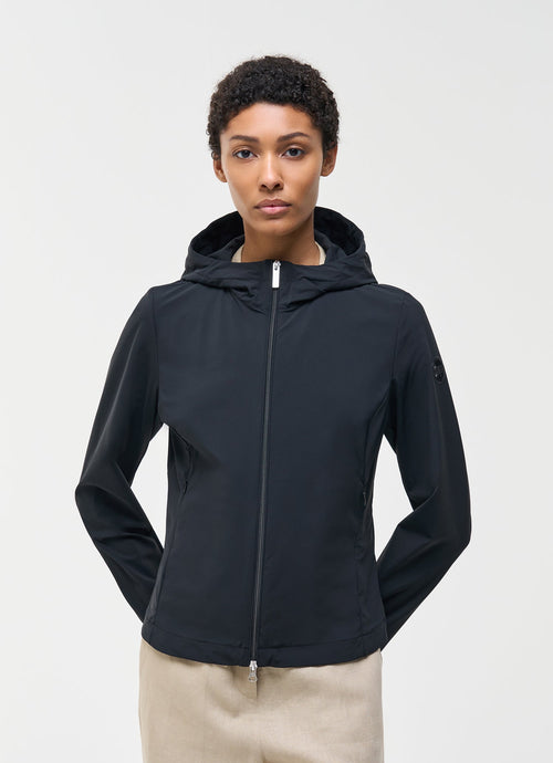 Colmar Giacca Giubbino Donna Stretch 1914 Nera con Cappuccio