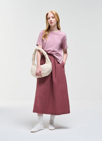 Colmar Originals T-shirt Donna Rosa con Spacchetti Laterali in Cotone Regular Fit 8672 6SH