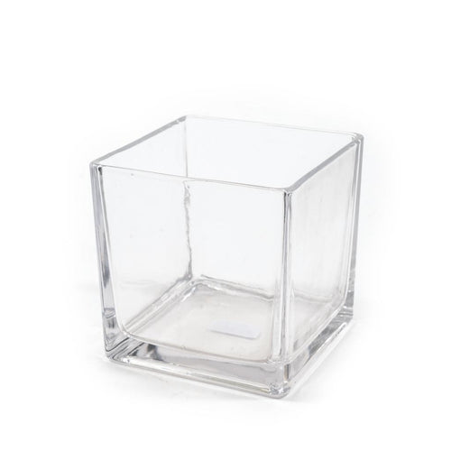 Portacandela Cubo in Vetro 11,5x11,5xH11.5cm
