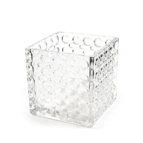 Portacandela Cubo in Vetro 12x12xH12cm