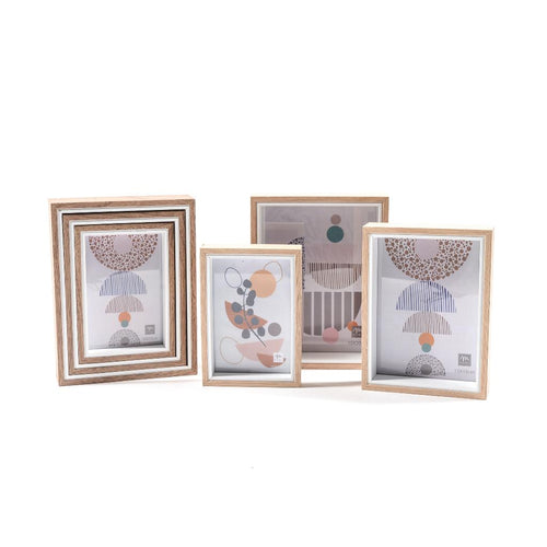 Combinazione 3 Cornici Foto 10x15cm 13x18cm 15x20cm Assortito 17x22x4.5cm