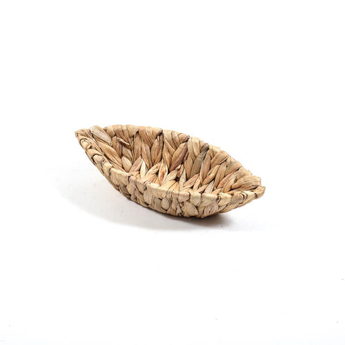 Cestino Barca in Banano Intrecciato 30x14x7cm