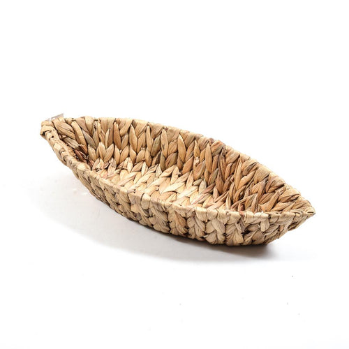Cestino Barca Grande in Banano Intrecciato 50x20x9cm