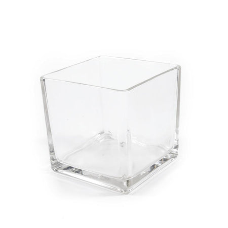 Portacandela Cubo in Vetro 14,5x14,5xH14,5cm
