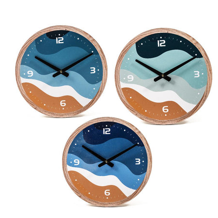 Orologio da Parete in mdf Diametro 33cm Assortito