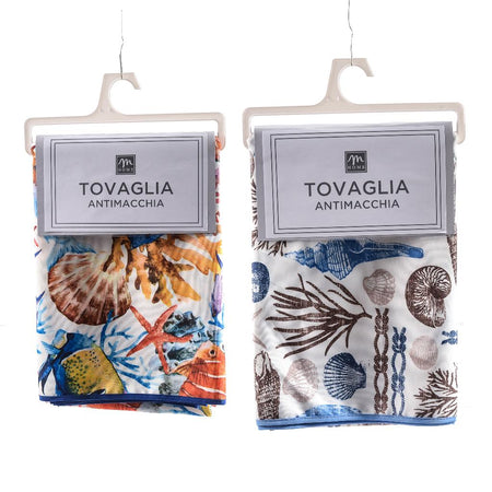 Tovaglia Antimacchia in Poliestere D.160cm Design Assortiti