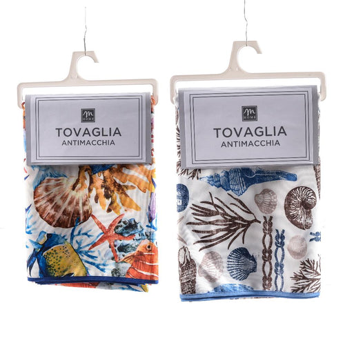 Tovaglia Antimacchia in Poliestere D.160cm Design Assortiti