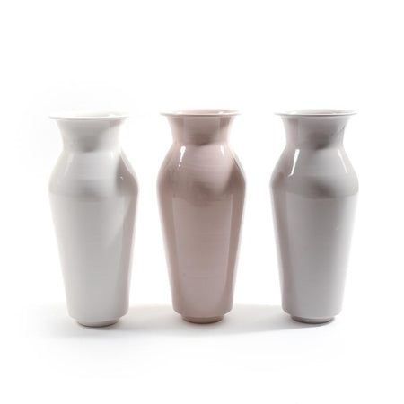 Vaso in Metallo Diametro 12xH30cm Colori Assortiti