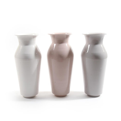 Vaso in Metallo Diametro 12xH30cm Colori Assortiti