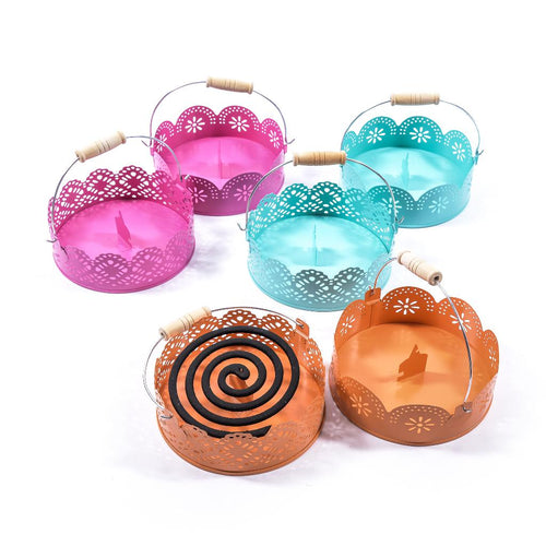 Portazampirone in Metallo con Manico Diametro 15x5cm con Forme e Colori Assortiti